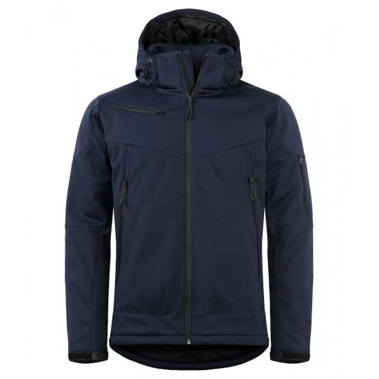 SOFTSHELL CLIQUE GRAYLAND 020980 580 NAVY Bedrijfskleding bedrukken