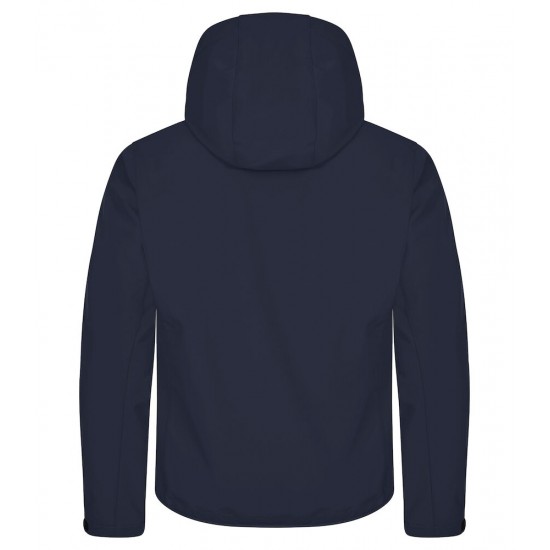 SOFTSHELL CLIQUE CLASSIC HOODY 0200912 580 NAVY Bedrijfskleding bedrukken