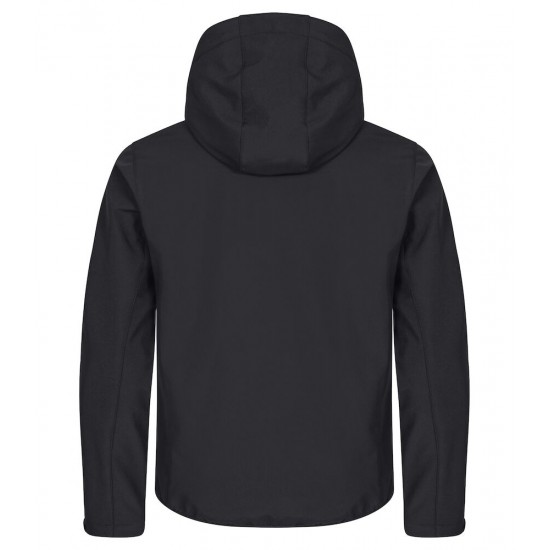 SOFTSHELL CLIQUE CLASSIC HOODY 0200912 99 ZWART Bedrijfskleding bedrukken