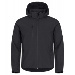 SOFTSHELL CLIQUE CLASSIC HOODY 0200912 99 ZWART