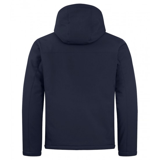 SOFTSHELL CLIQUE PADDED HOODY 020952 580 NAVY Bedrijfskleding bedrukken