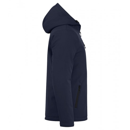 SOFTSHELL CLIQUE PADDED HOODY 020952 580 NAVY Bedrijfskleding bedrukken