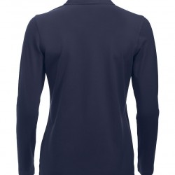 2B POLOSHIRT LANGE MOUW CLIQUE CLASSIC MARION 028247 580 NAVY