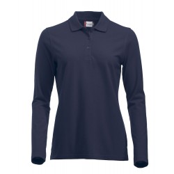 2B POLOSHIRT LANGE MOUW CLIQUE CLASSIC MARION 028247 580 NAVY