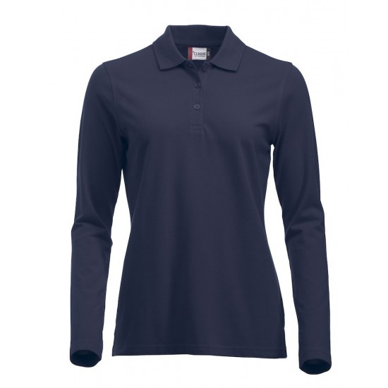 POLOSHIRT LANGE MOUW CLIQUE CLASSIC MARION 028247 580 NAVY Polo korte mouw