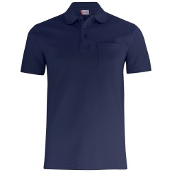 2B POLOSHIRT CLIQUE BASIC POLO POCKET 028255 580 DARK NAVY