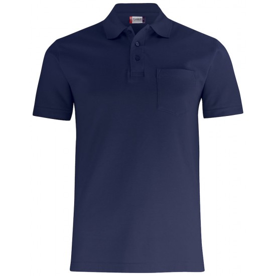 POLOSHIRT CLIQUE BASIC POLO POCKET 028255 580 DARK NAVY Polo korte mouw